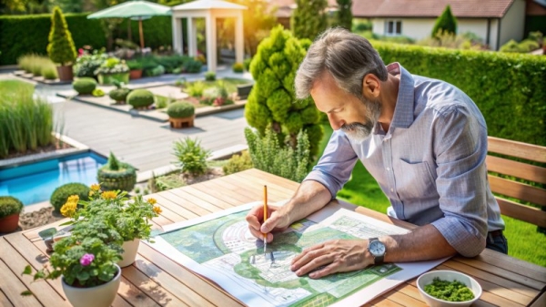 architekt projektujący ogród